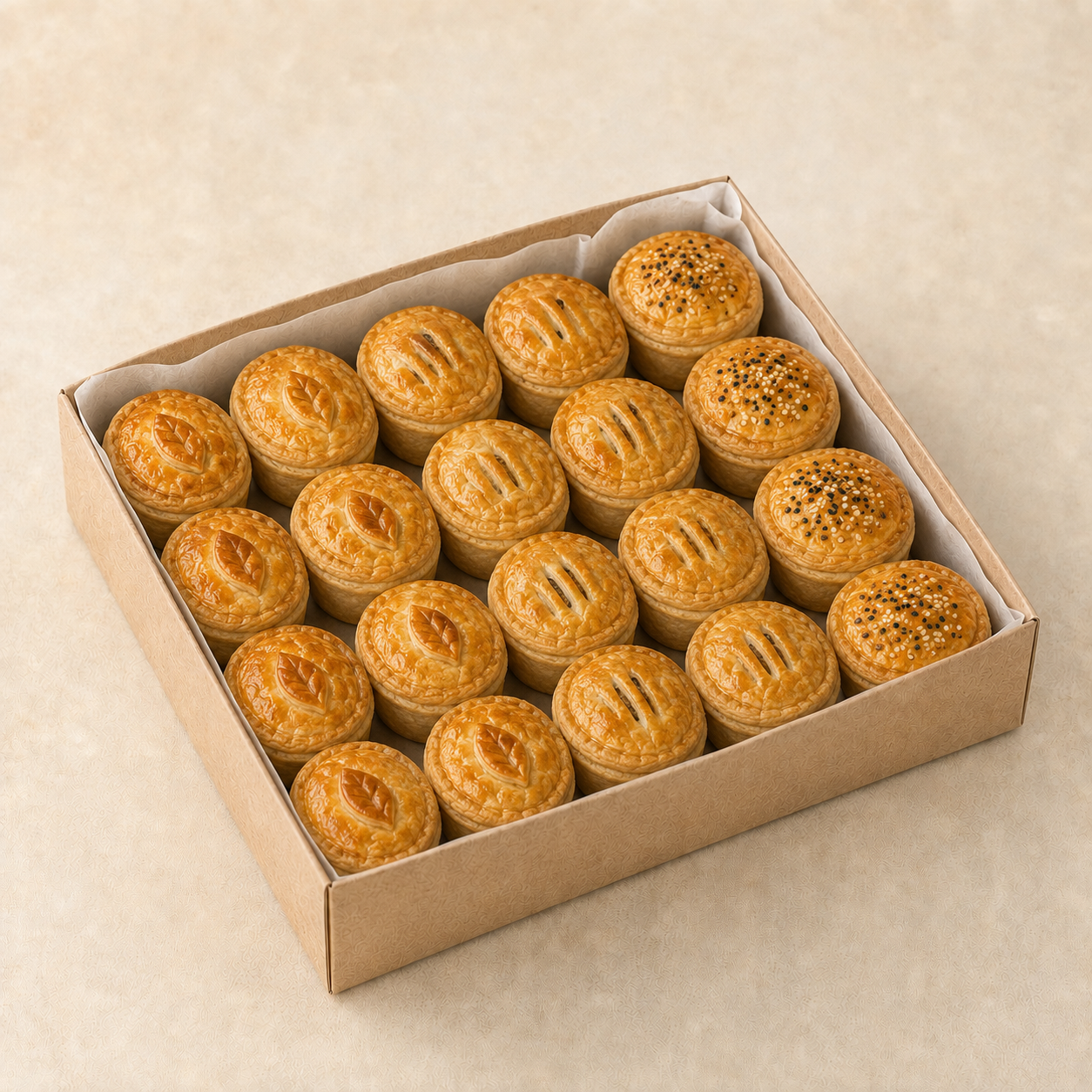 Gourmet mini pies for Sydney catering