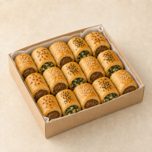 Mini sausage rolls for Sydney catering