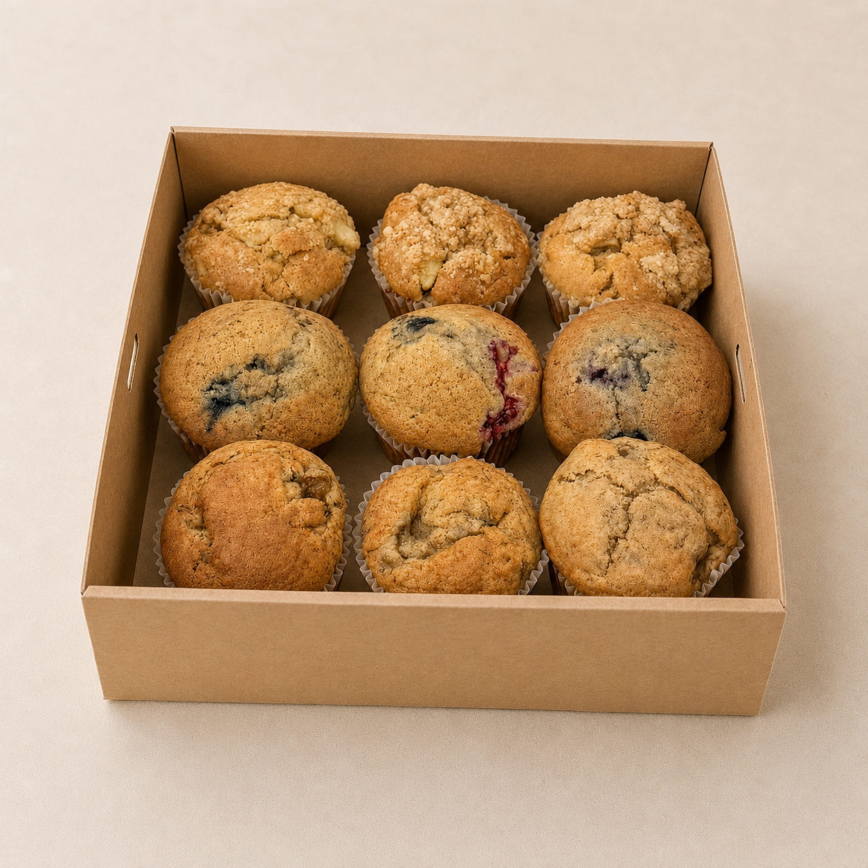 Assorted muffins for Sydney catering