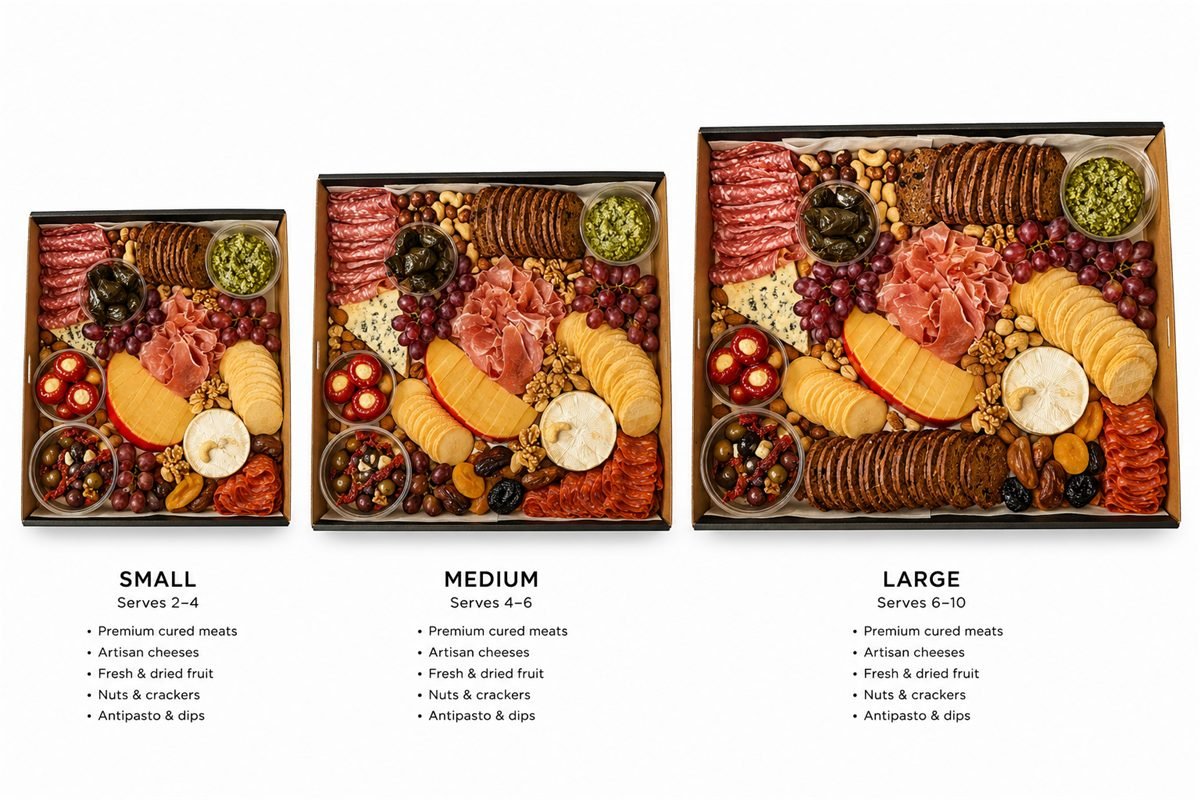 Grazing boxes menu