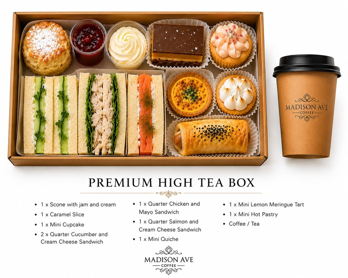 Premium high tea box menu